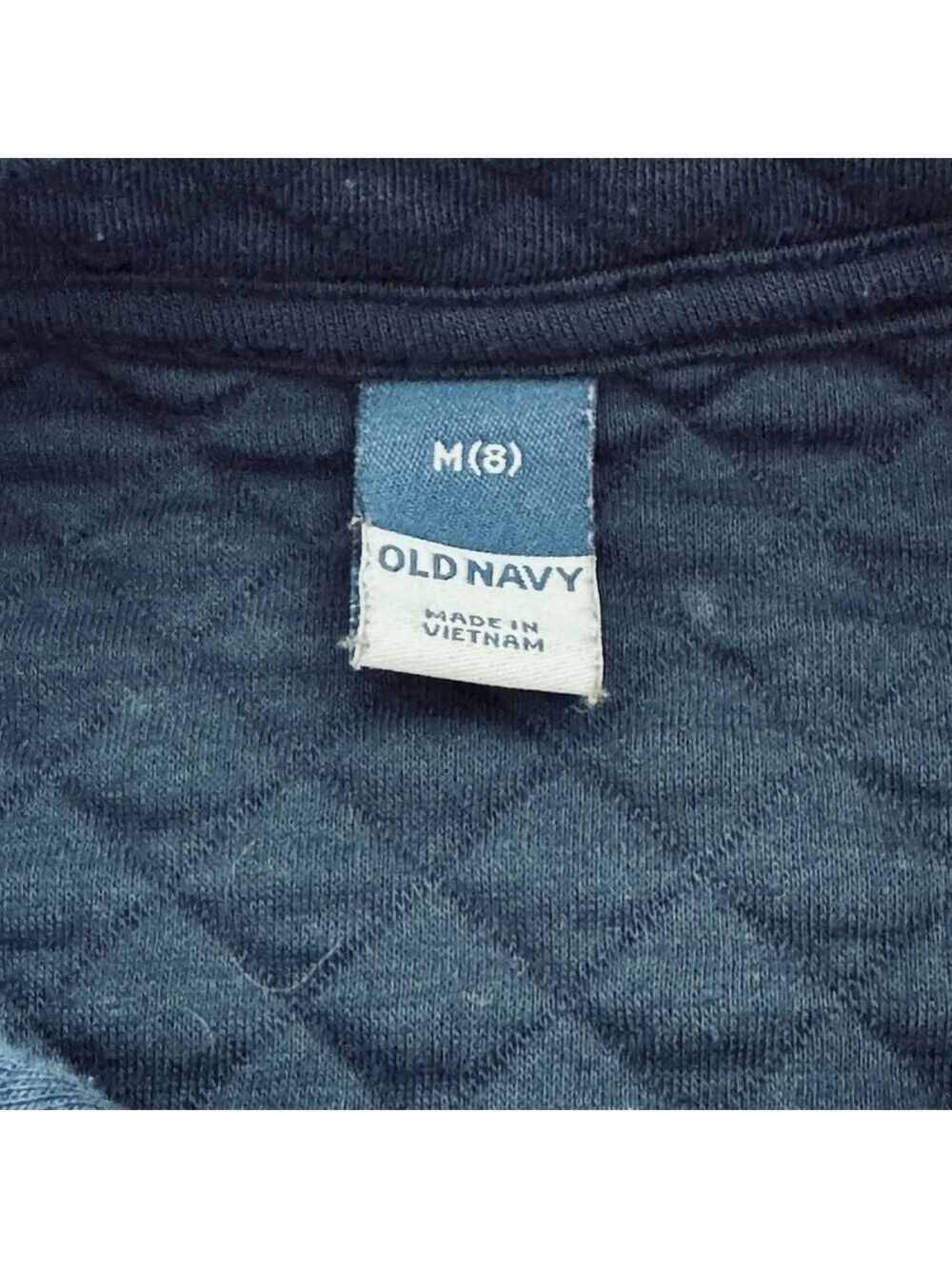 Boys Old Navy Navy Pullover Sweatshirt Size M (8) - Picture 2 of 4